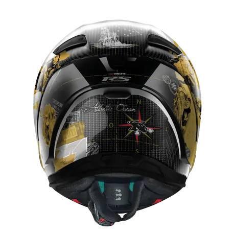 CASCO NOLAN X804 RS CARBON CHECA GOLD 025