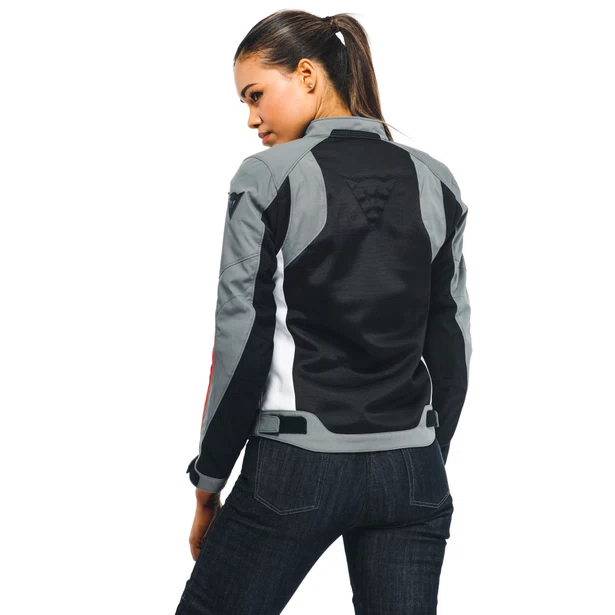 CHAQUETA DAINESE D-DRY HYDRAFLUX 2 air lady black/charcoal-gray/lava-red