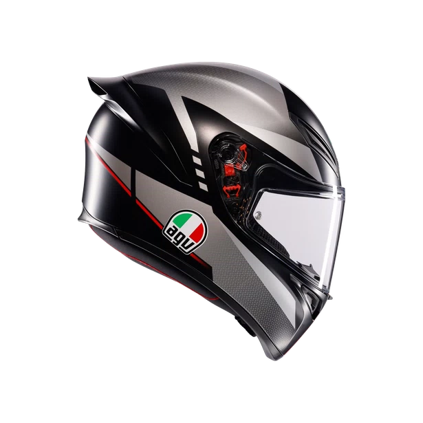 CASCO AGV K-1 S E2206 Lap Matt black/grey/red