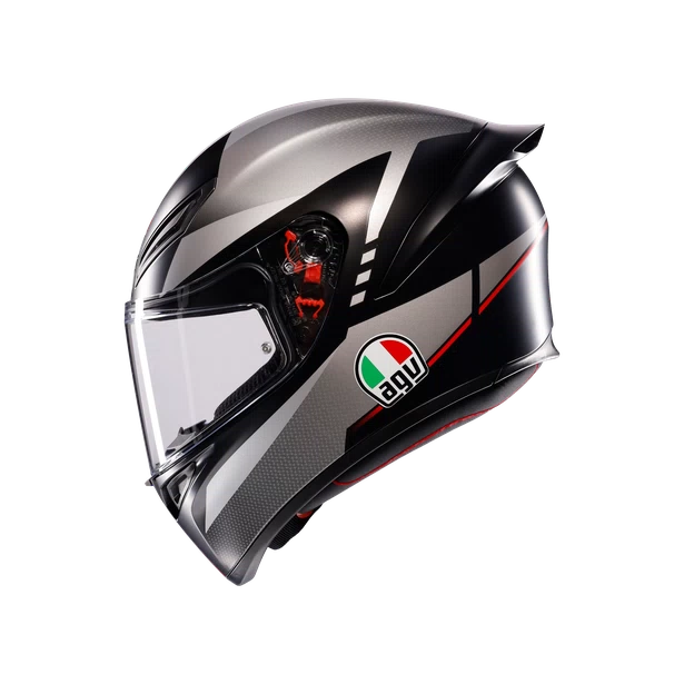 CASCO AGV K-1 S E2206 Lap Matt black/grey/red