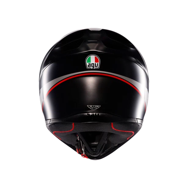 CASCO AGV K-1 S E2206 Lap Matt black/grey/red