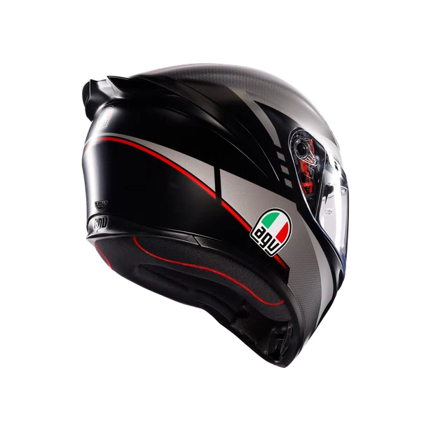 CASCO AGV K-1 S E2206 Lap Matt black/grey/red