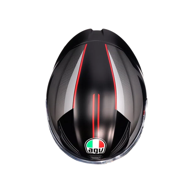 CASCO AGV K-1 S E2206 Lap Matt black/grey/red