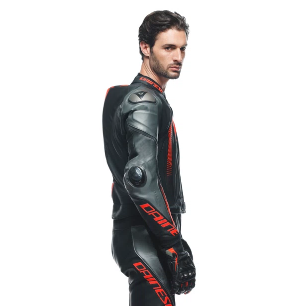 TRAJE DAINESE LAGUNA SECA 5 2 Pzs. black/anthracite/flúo red