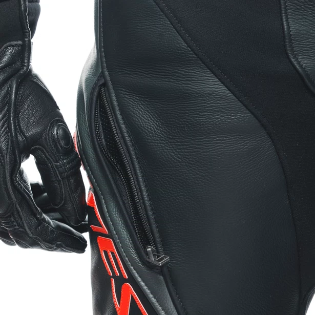 TRAJE DAINESE LAGUNA SECA 5 2 Pzs. black/anthracite/flúo red