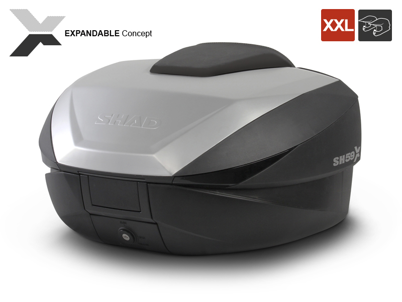 SHAD-Topcase SH59X Expandible Aluminio