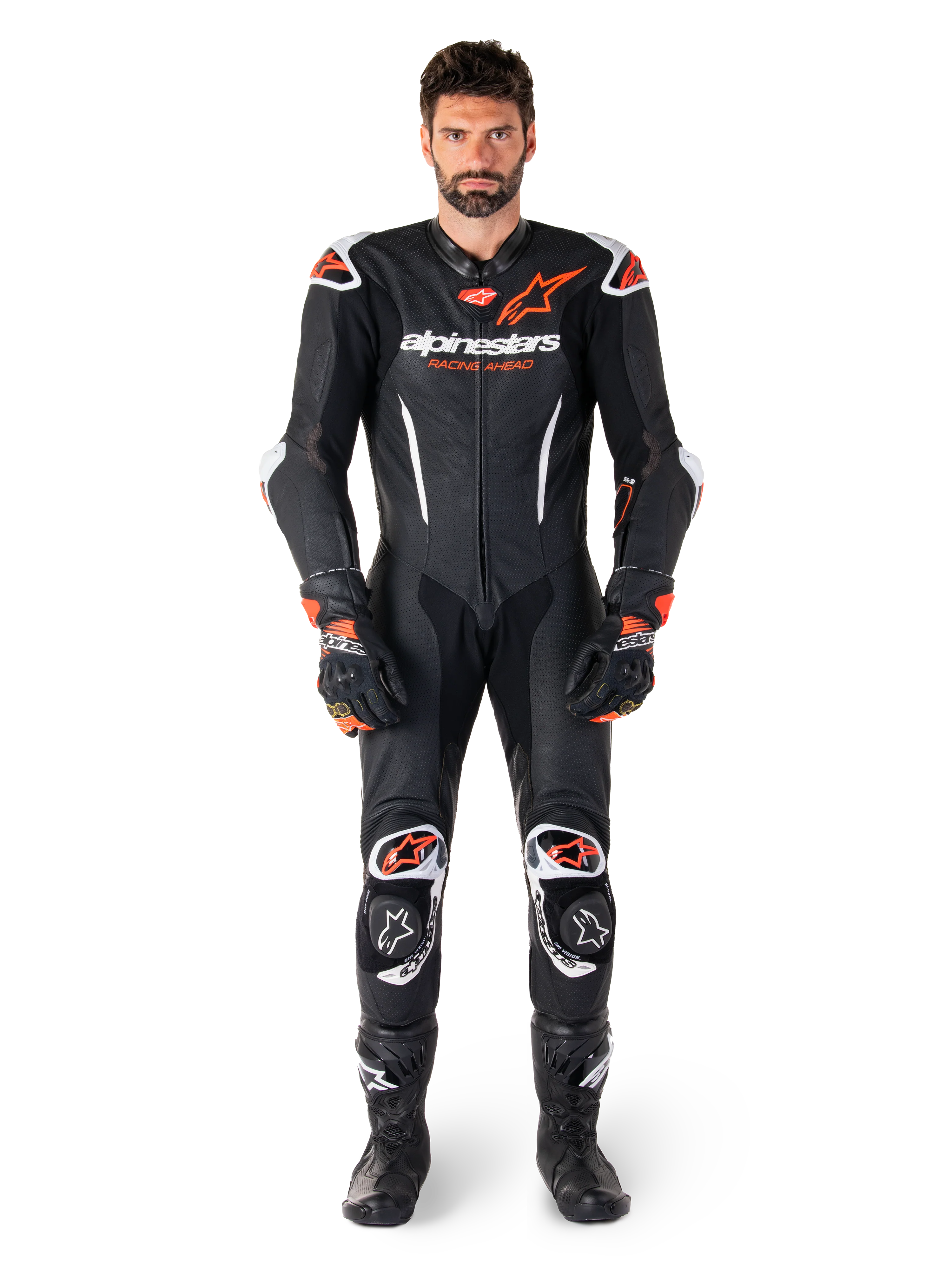 Traje mono ALPINESTARS GP-R7 1pz. bk/rd/wh