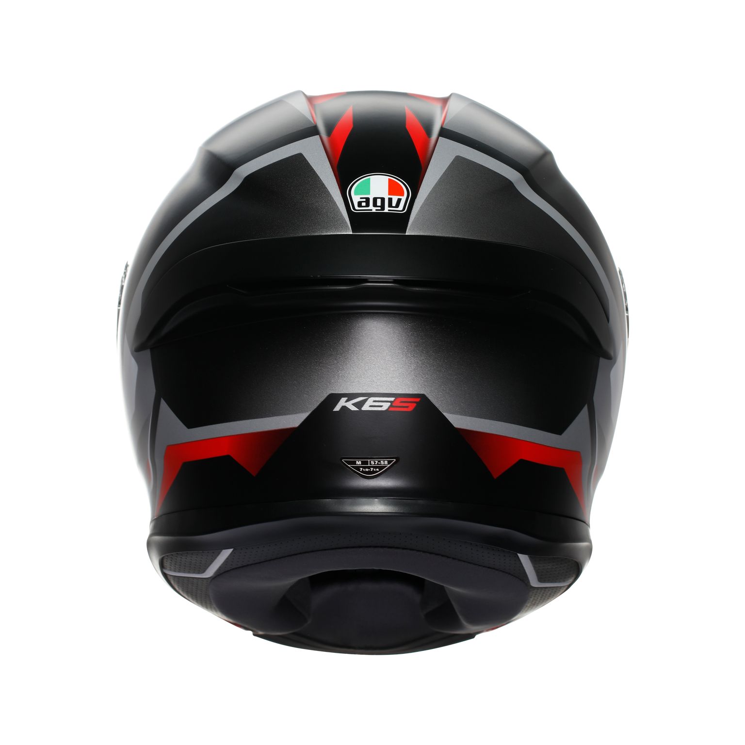 CASCO AGV K-6 S E2206 KARVE matt black/white/red