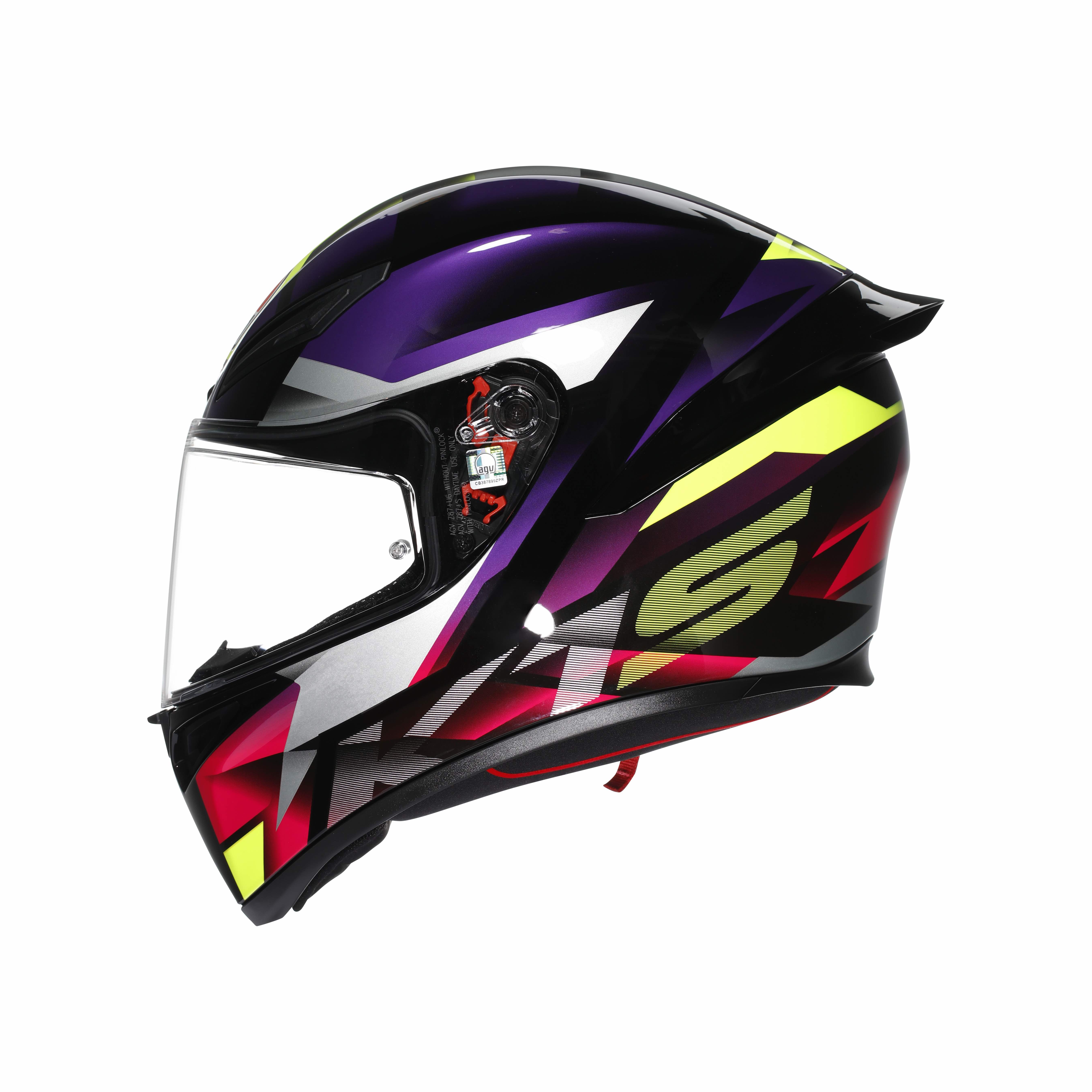 CASCO AGV K-1 S E2206 Fastlap black/purple/pink