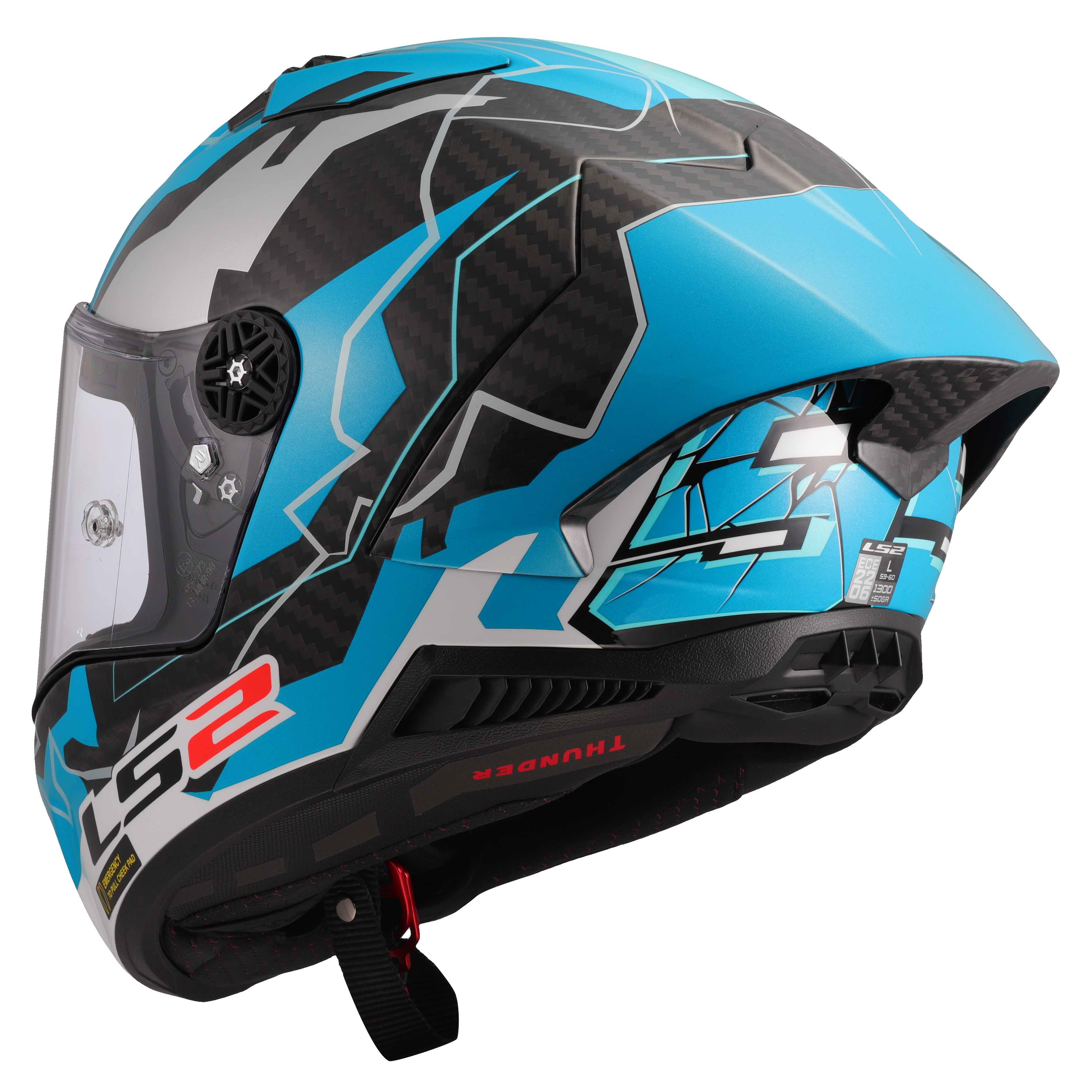 CASCO LS2 FF805 THUNDER C GP AERO réplica HUERTAS
