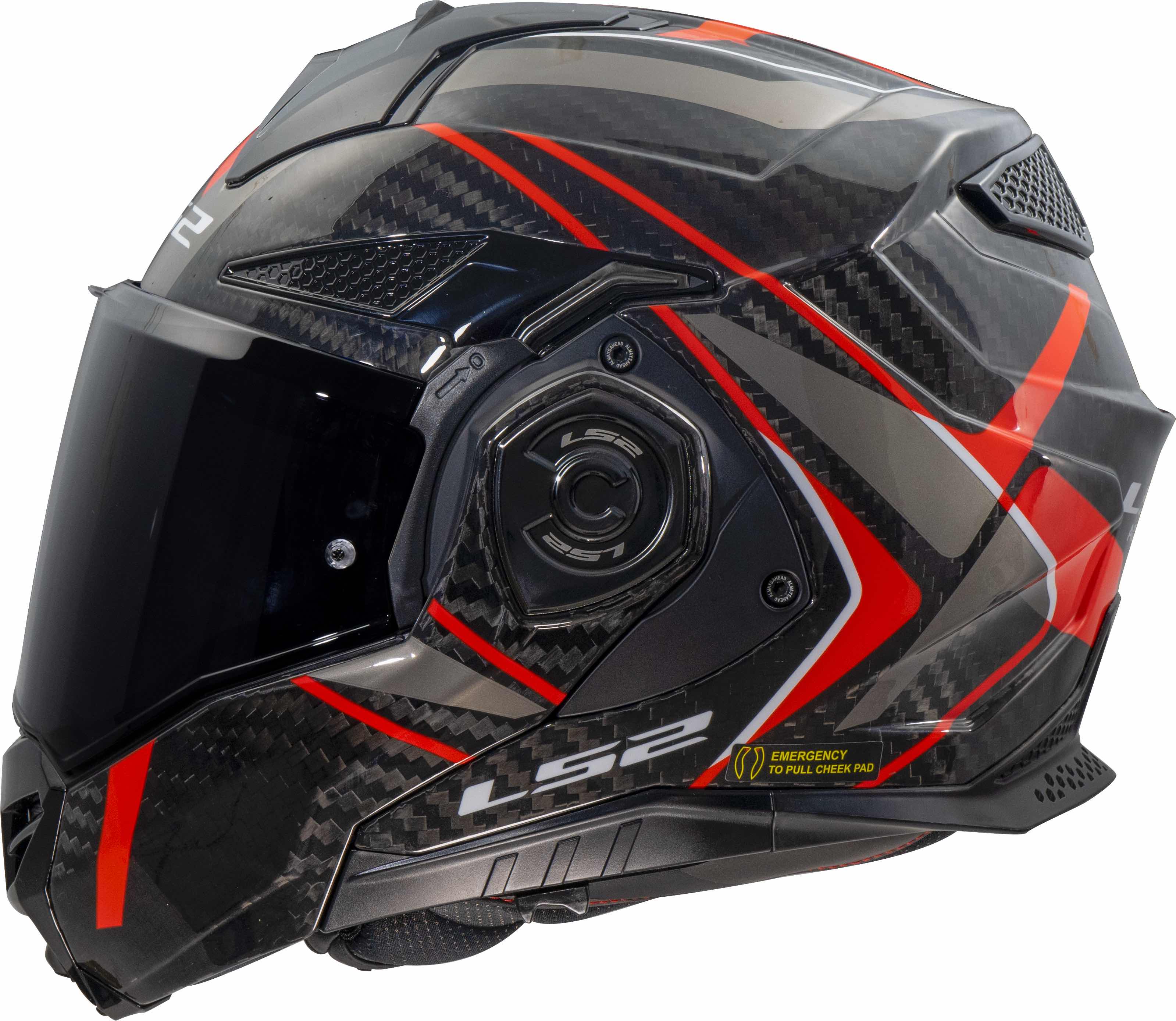 CASCO LS2 FF901 ADVANT X Carbon FUTURE II red