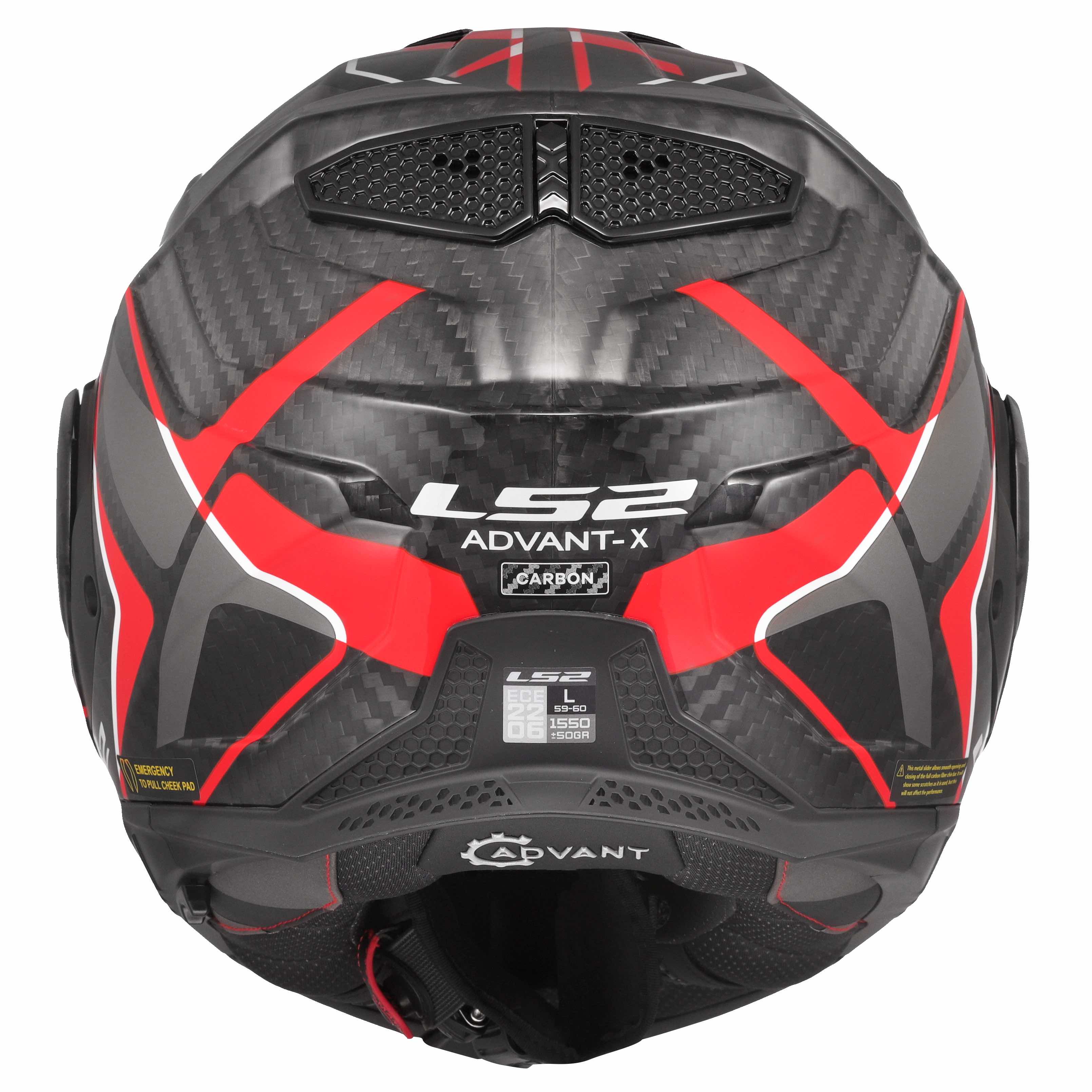 CASCO LS2 FF901 ADVANT X Carbon FUTURE II red