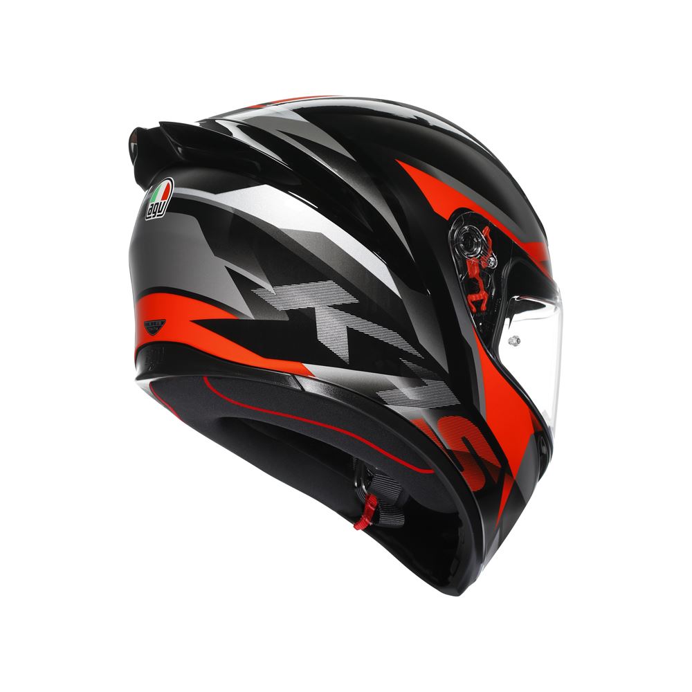 CASCO AGV K-1 S E2206 Fastlap black/grey/red