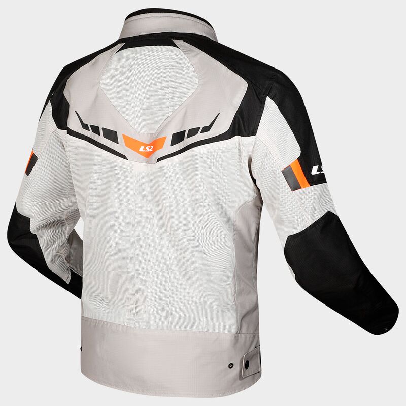 CHAQUETA LS2 GARDA AIR grey/orange