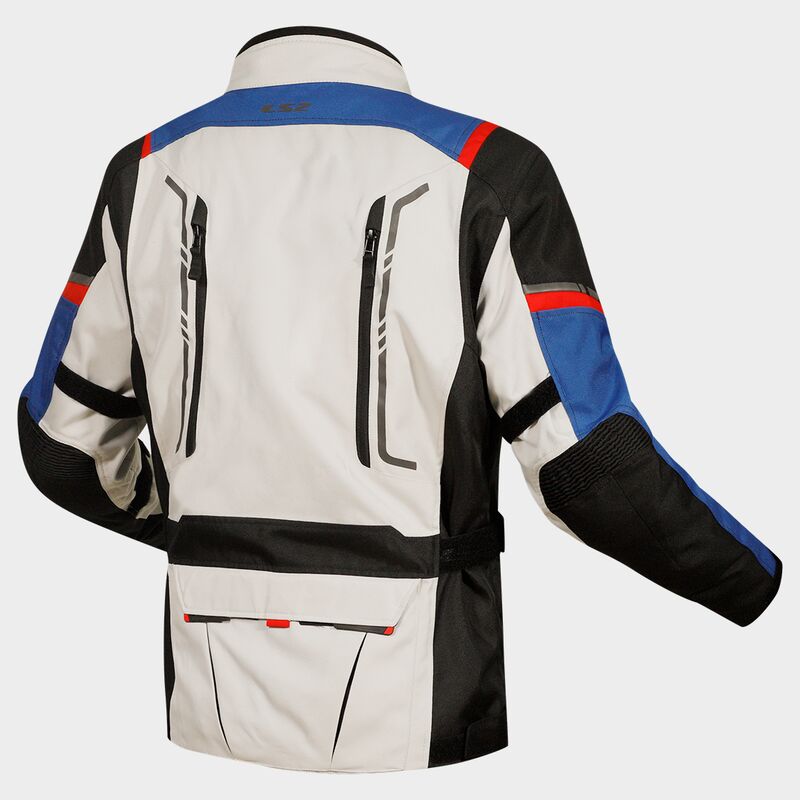 CHAQUETA LS2 NARVIK azul/negro/gris/rojo