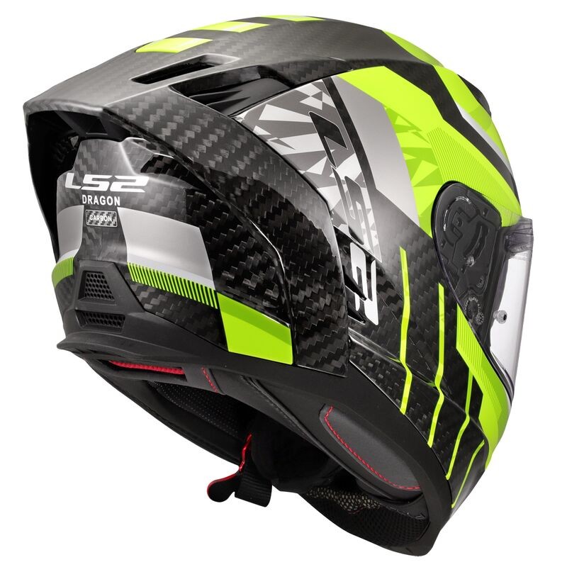 CASCO LS2 FF807 DRAGON TRAX H-VIS yellow