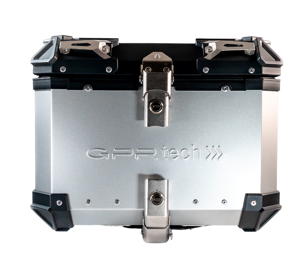 Top case GPR aluminio plata 45 lts.