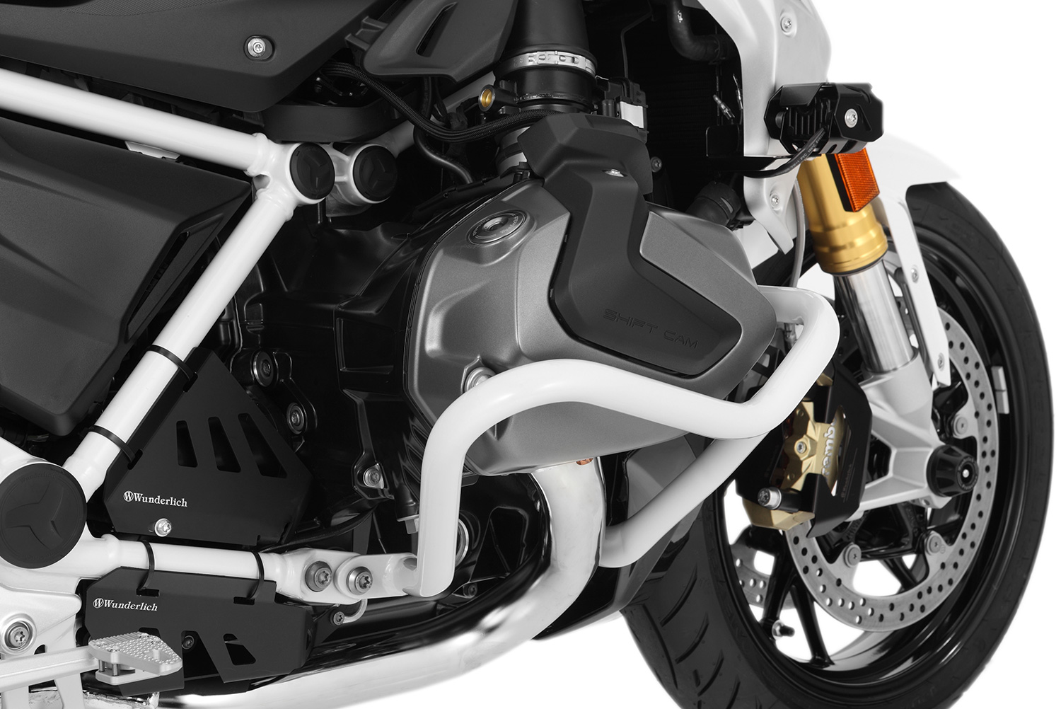 PROTECTOR MOTOR WUNDERLICH R1250 VA acero blanco