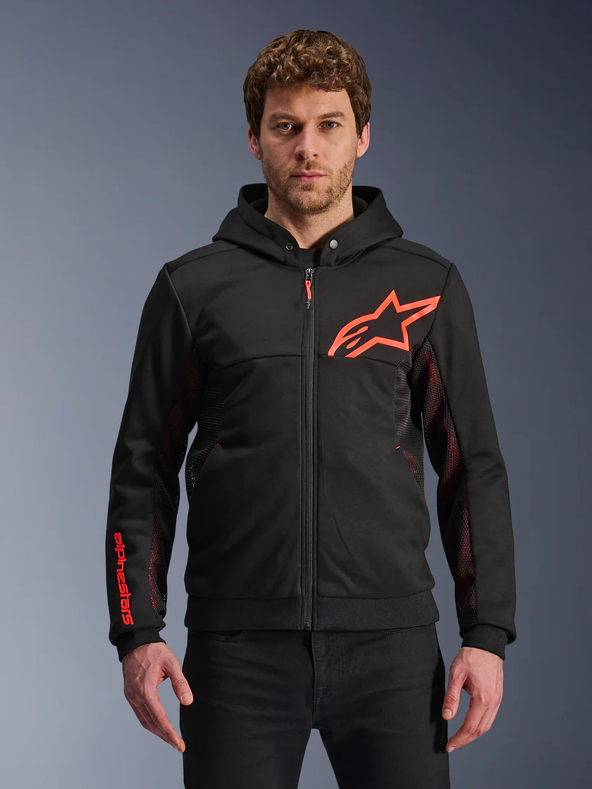 CHAQUETA ALPINESTARS CHROME AIR black/red