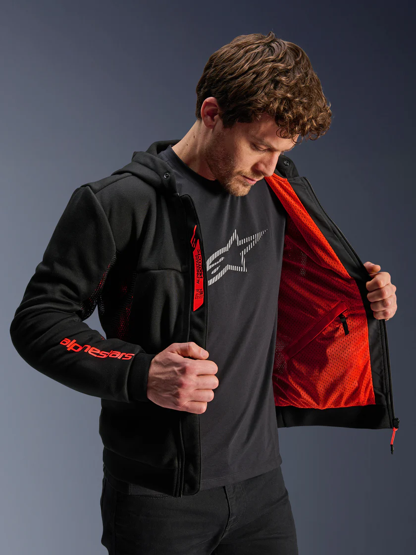 CHAQUETA ALPINESTARS CHROME AIR black/red