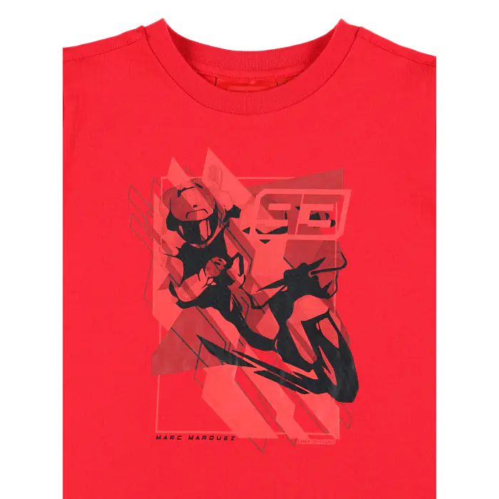 Camiseta MARQUEZ GRAPHIC bike&amp;flag red niño