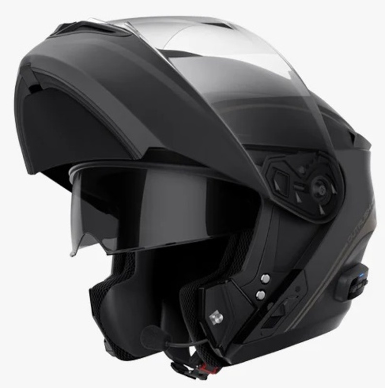 Casco SENA Outrush R c/intercom integrado ng.