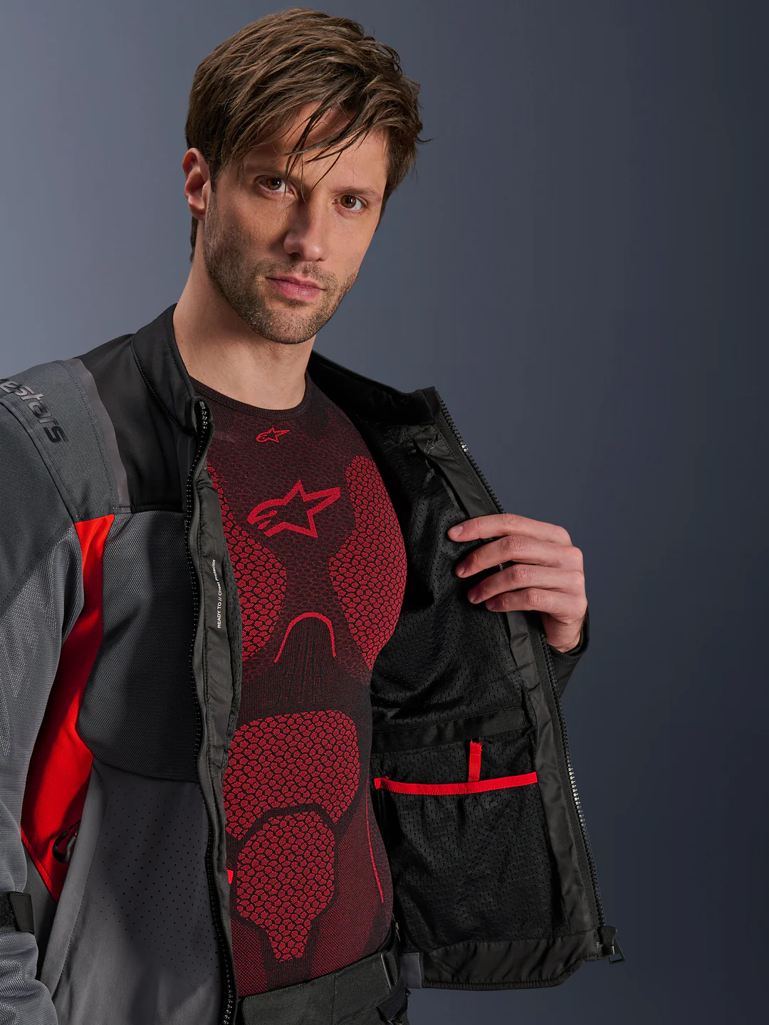 Chaqueta ALPINESTARS ST-2 AIR grey/red