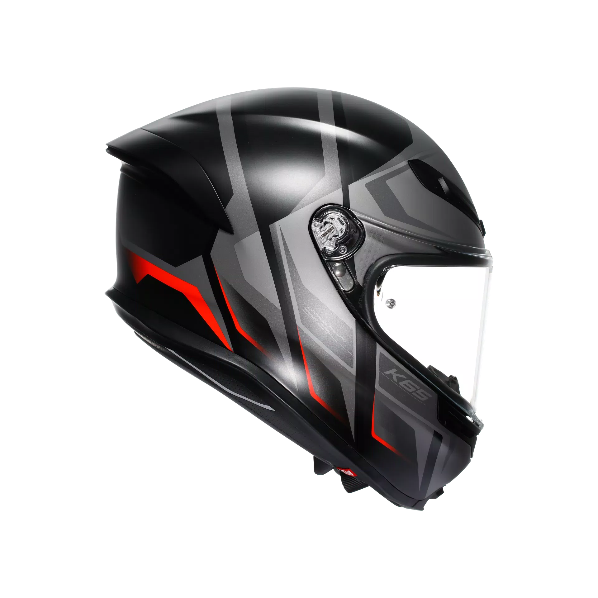 CASCO AGV K-6 S E2206 KARVE black/grey/red
