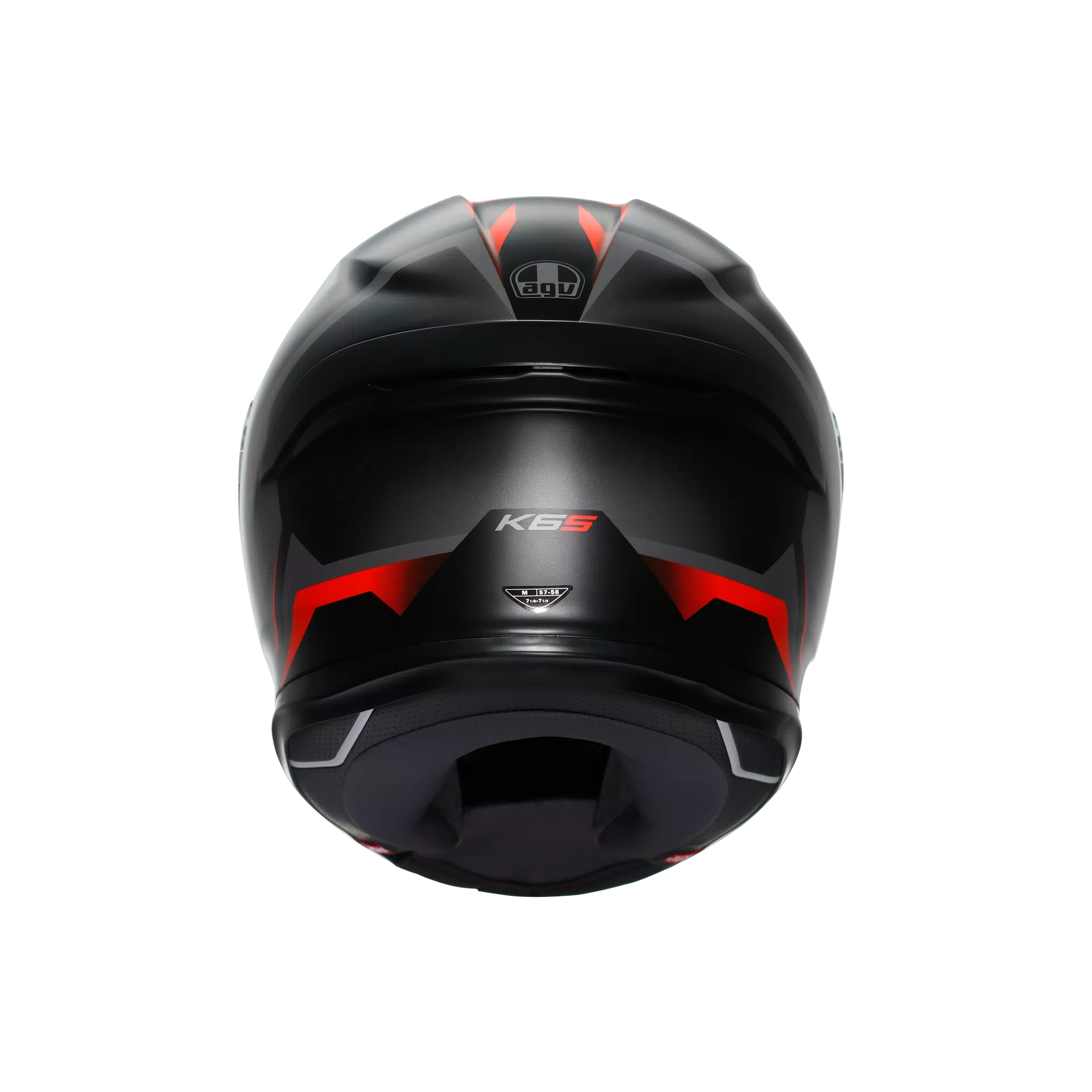 CASCO AGV K-6 S E2206 KARVE black/grey/red
