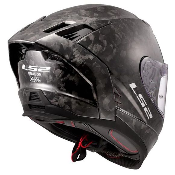 CASCO LS2 FF807 DRAGON TRAX carbono forjado