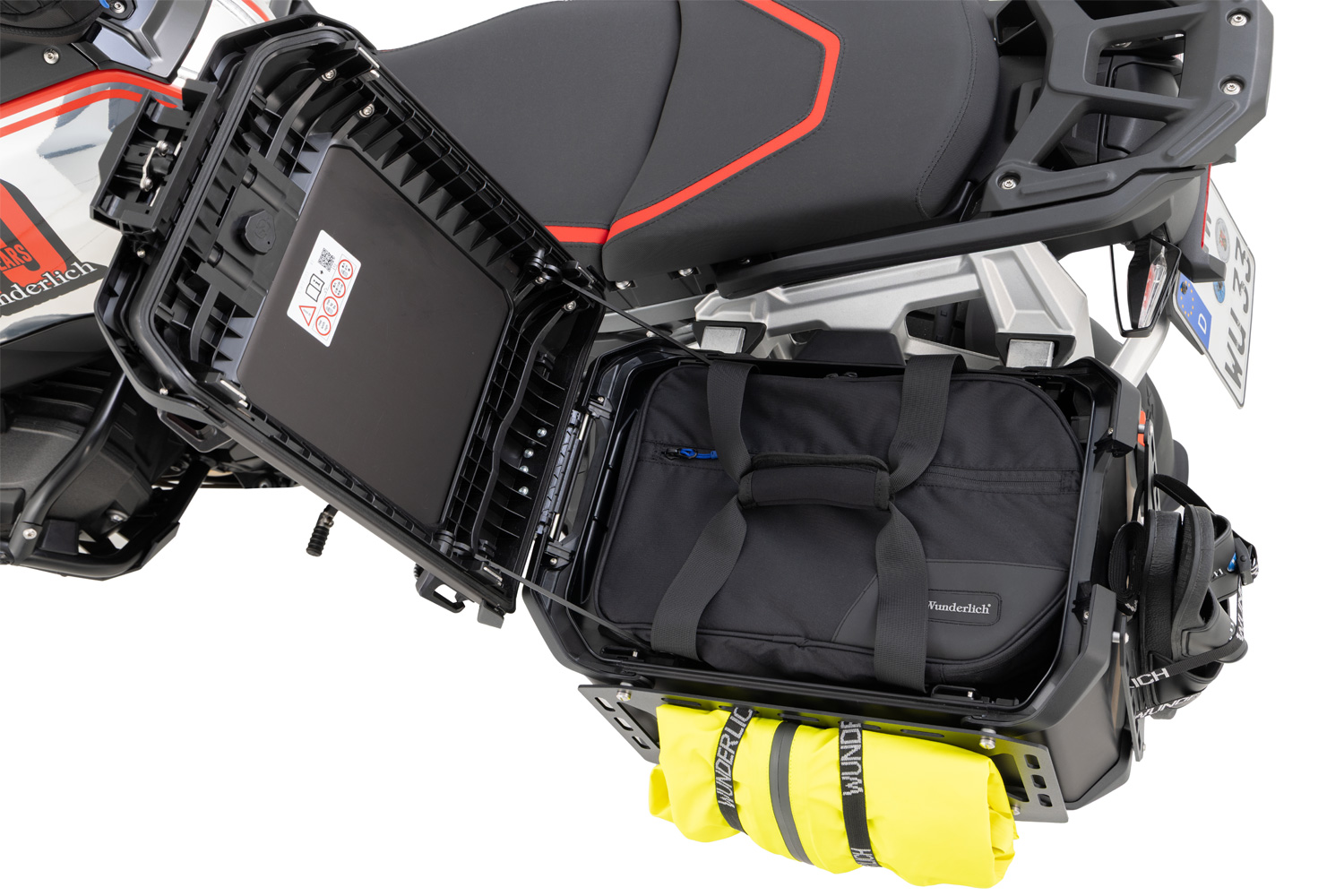 Bolsos interior Toploader Wunderlich para las maletas originales BMW de la R 1300 GS Adventure - Conjunto - negro