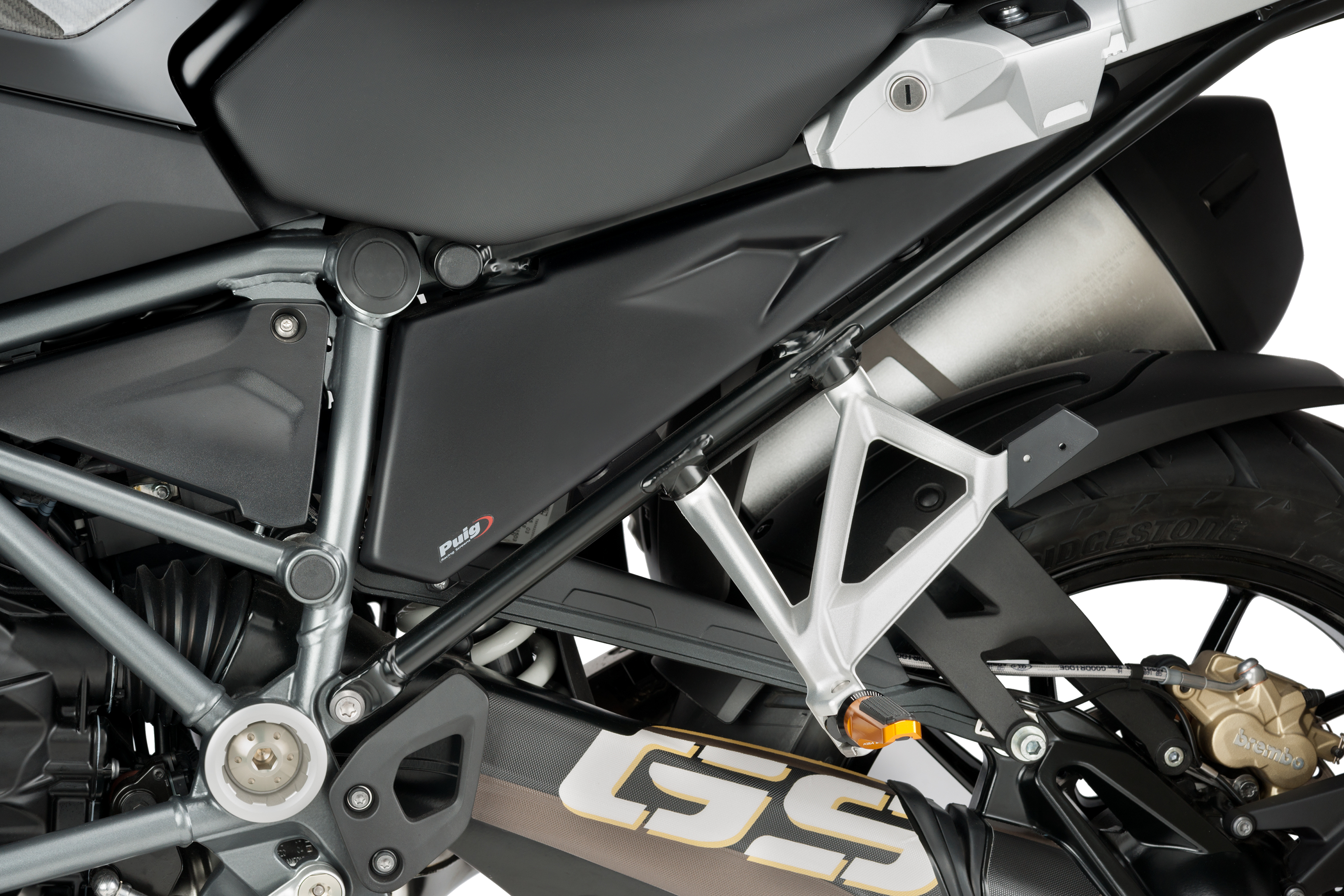 Tapas laterales PUIG p/BMW R1250GS ng. mate