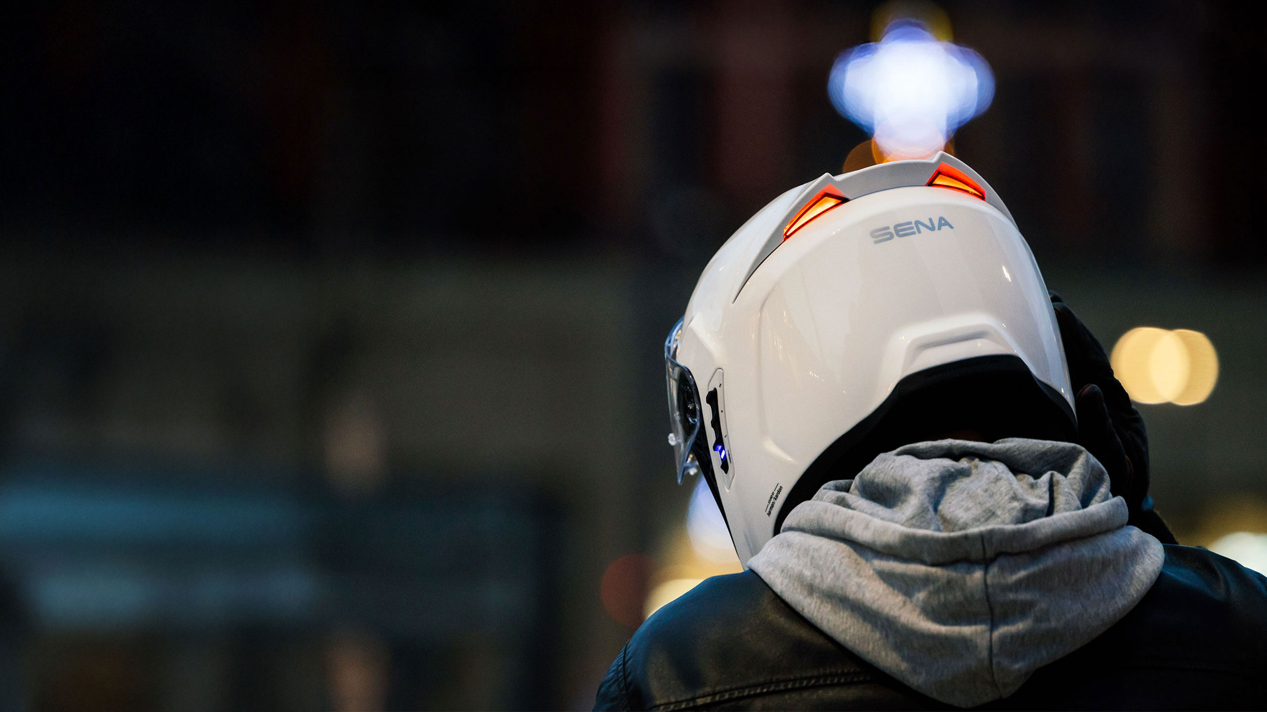 Casco SENA Phantom bl.