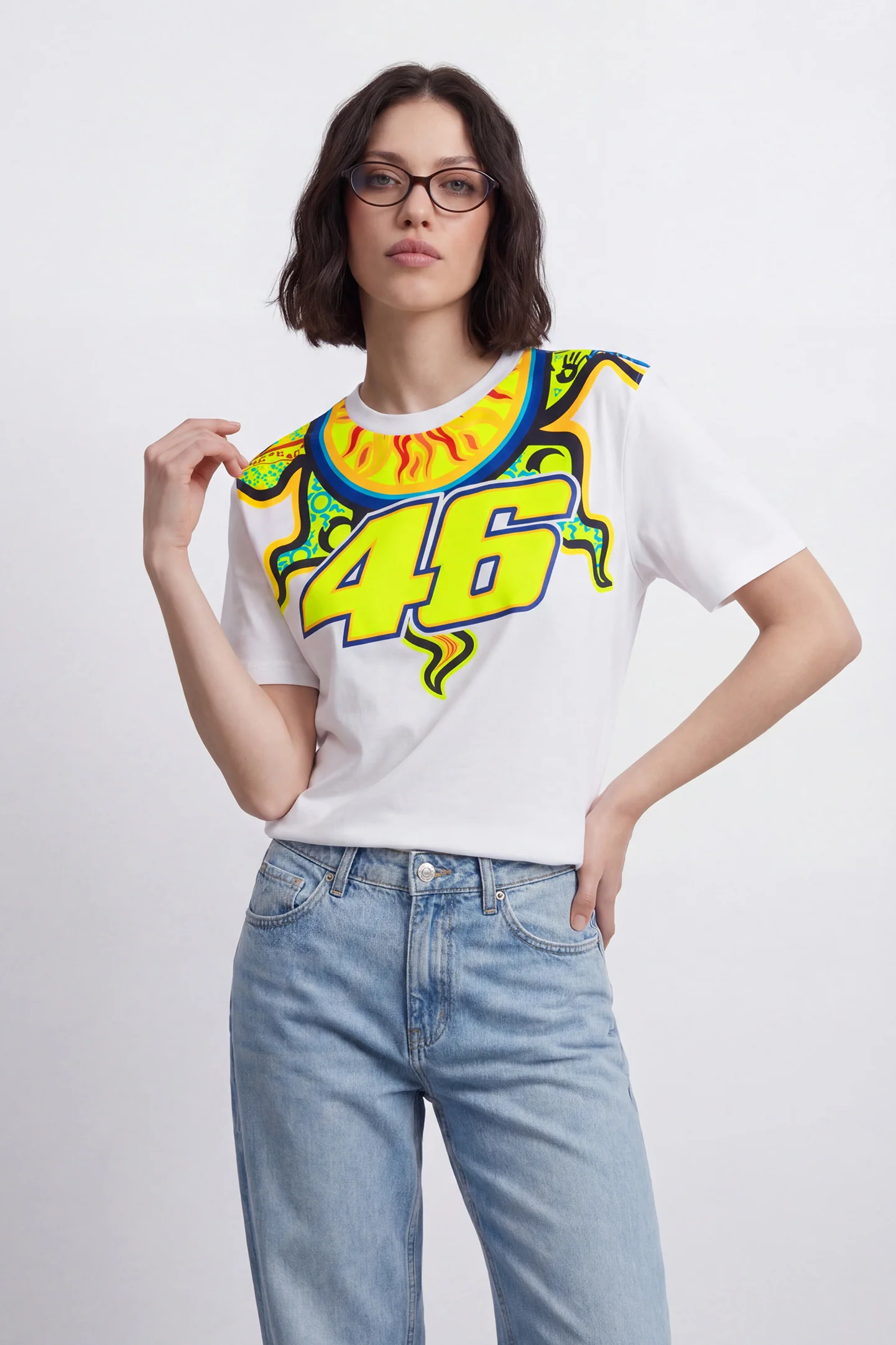 Camiseta VR46 Heritage Sole Luna white