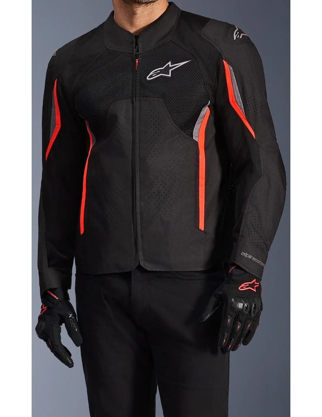 CHAQUETA ALPINESTARS AST AIR v3 bk/gy/red