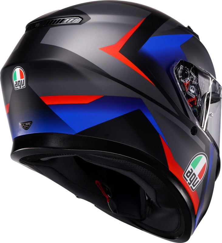 CASCO AGV K-3 E2206 STRIGA matt bk/bl/red