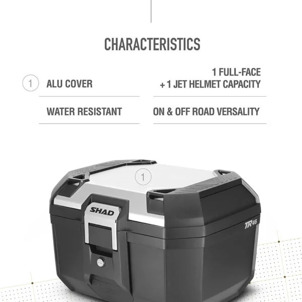 TOP CASE SHAD TR46 TERRA aluminio
