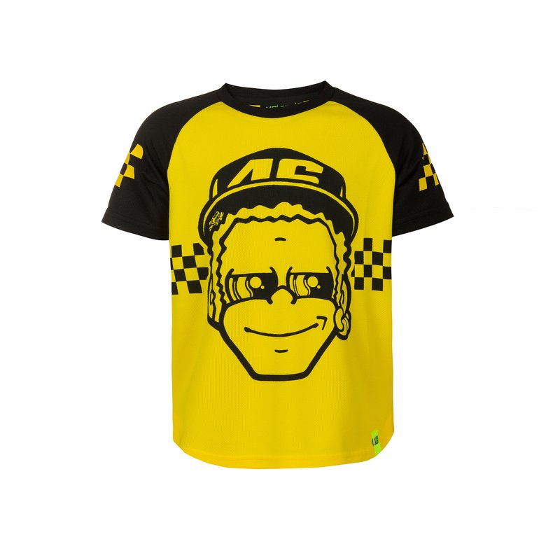 CAMISETA VR46 DOTTORINO niño ocre yellow