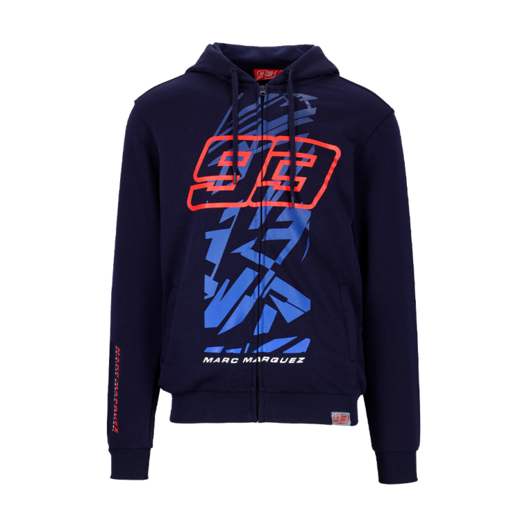 SUDADERA MARQUEZ AND SHADED PATTERN blue