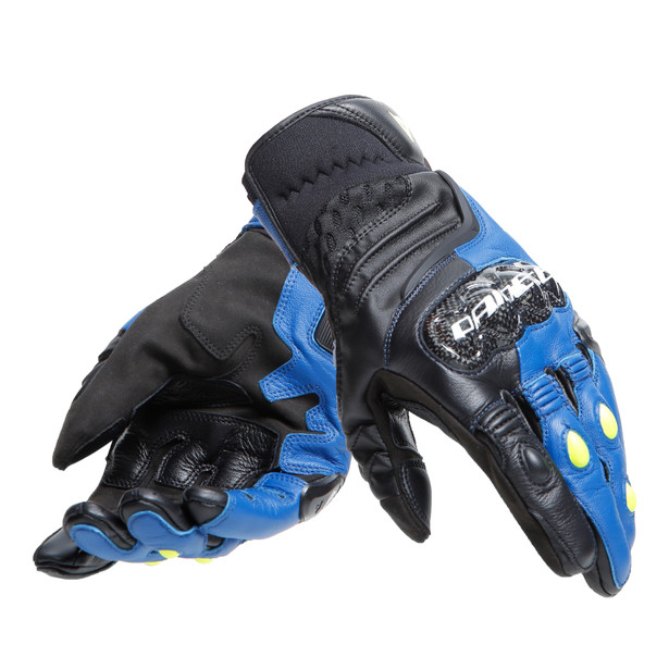 GUANTES DAINESE CARBON 4 SHORT blue/black/fluo yellow