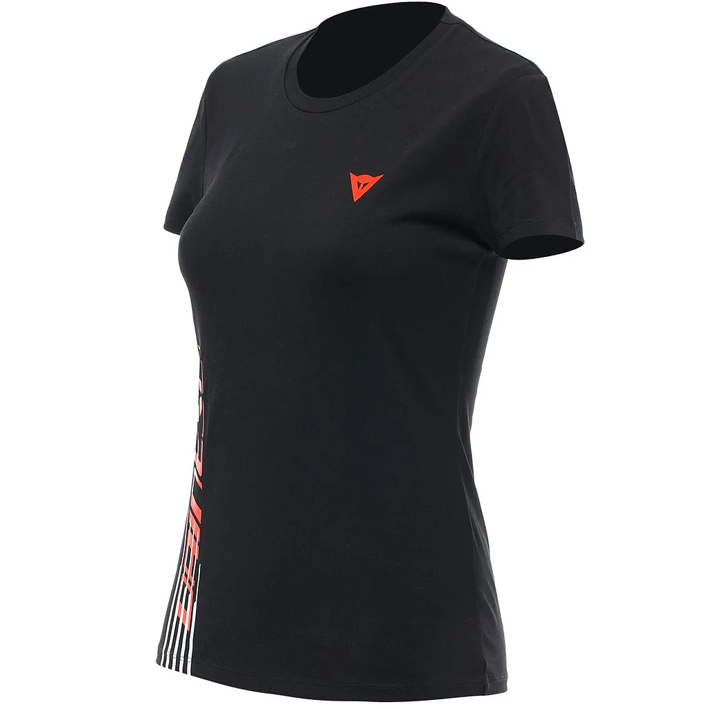 CAMISETA DAINESE LOGO LADY black/red