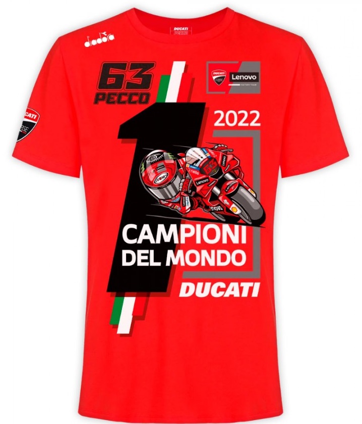 CAMISETA DUCATI PECCO BAGNAIA red