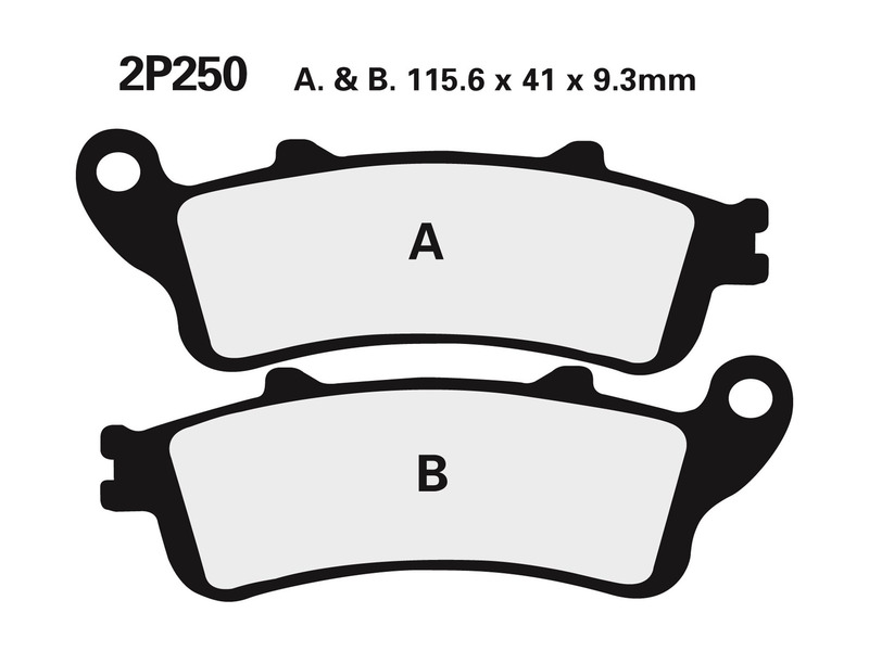 PASTILLAS DE FRENO NISSIN 2P-250ST-R2