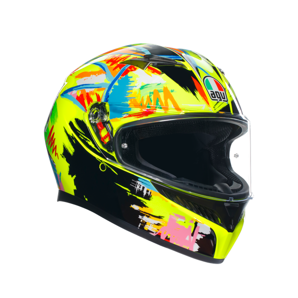 CASCO AGV K-3 E2206 ROSSI WINTER TEST 2019