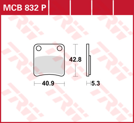 PASTILLAS DE FRENO TRW MCB832P