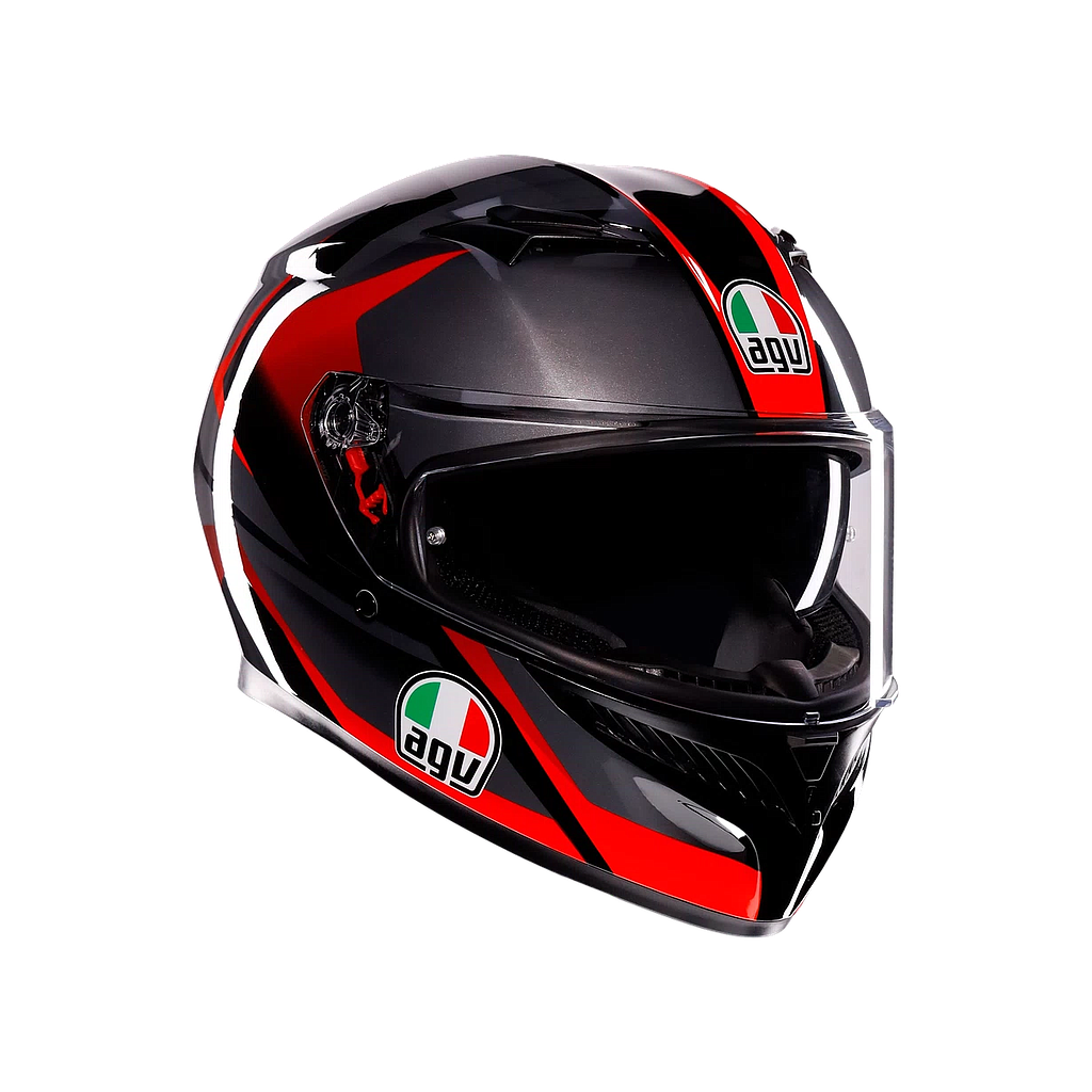 CASCO AGV K-3 E2206 STRIGA bk/gy/red