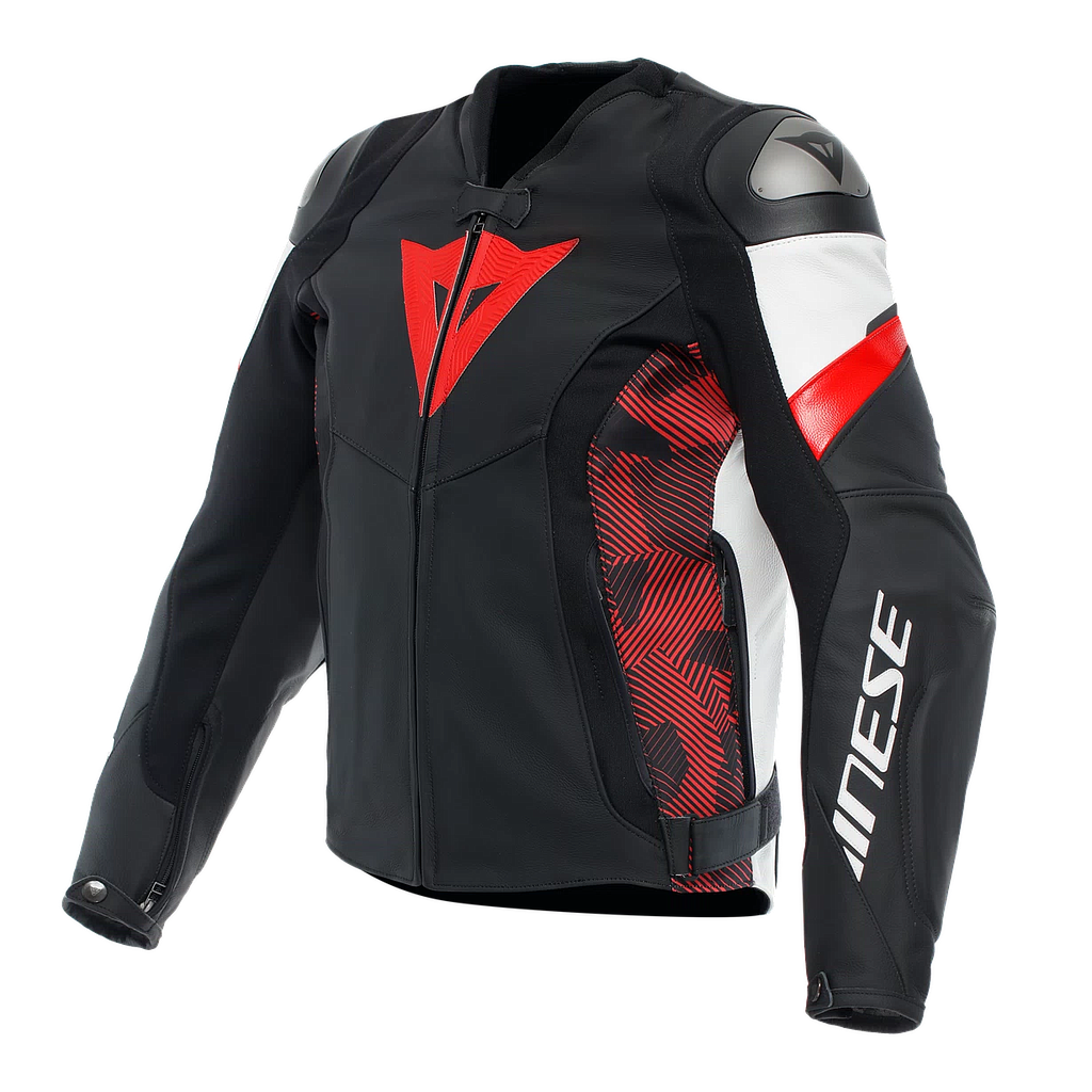 CHAQUETA DAINESE AVRO 5 black/red-lava/white