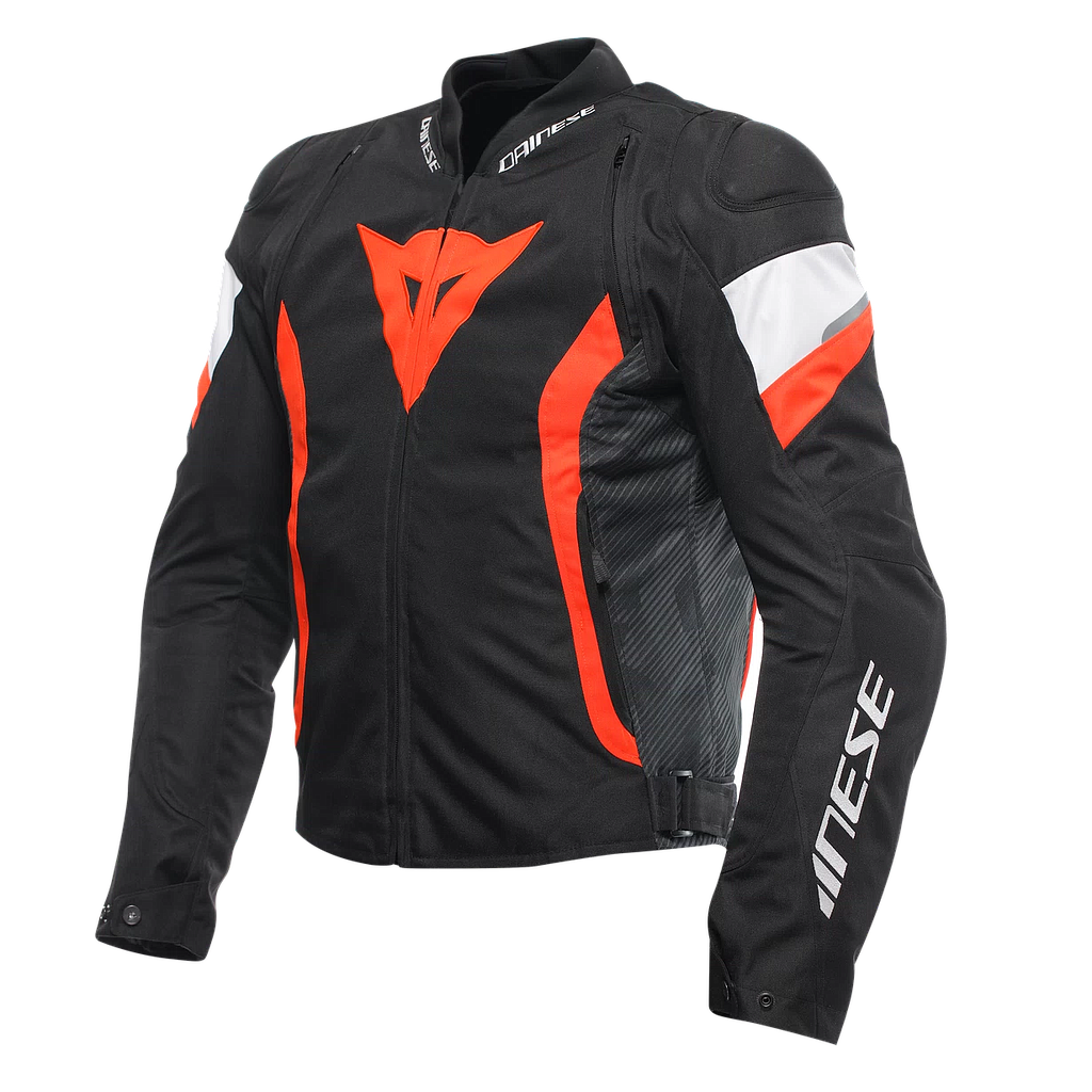 CHAQUETA DAINESE AVRO 5 tex black/red fluo/white