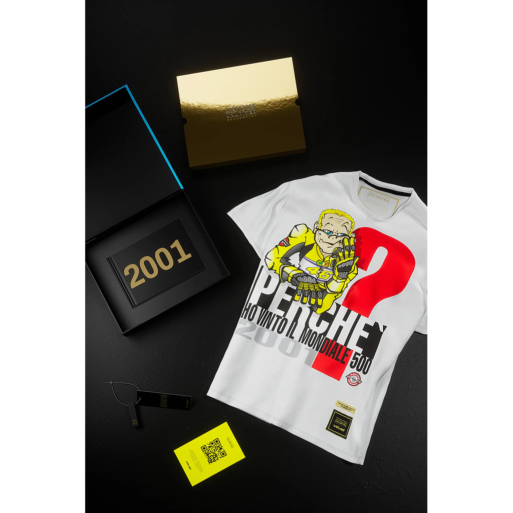 Camiseta VR46 UNLIMITED Campeonato del mundo 2001