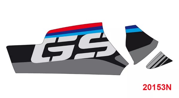 Pegatina basculante GS/LC Motorsport black